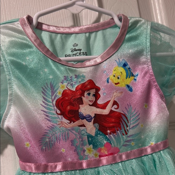 Disney Princess Ariel Night Dress in Aqua and Pink - Picture 3 of 7